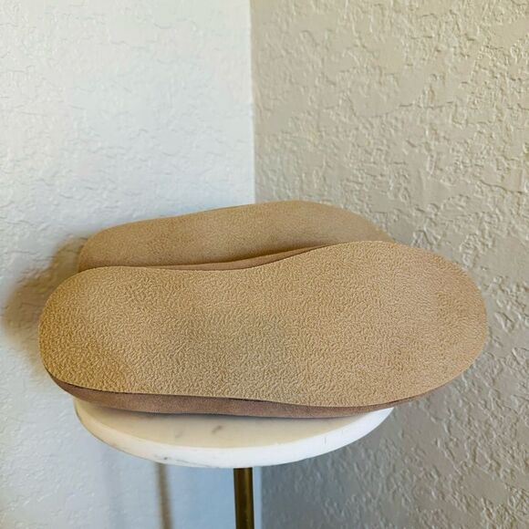 EDDIE BAUER Faux Fur Lined Slippers,‎ Women's Size 12 (XL), Natural Tan, NWT - Picture 6 of 14